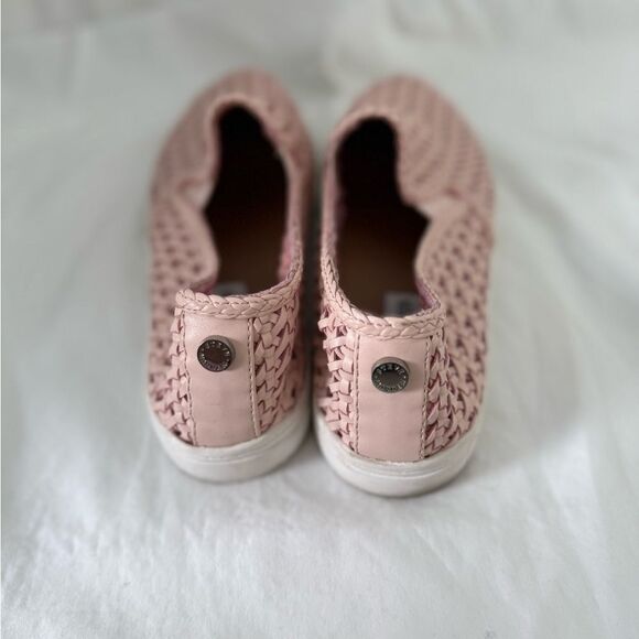 Steve Madden light pink leather flocked loafers size8.5 - Picture 4 of 4